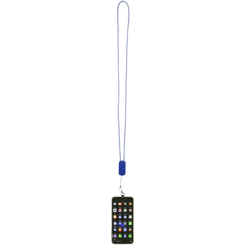 Anser Smartphone Lanyard aus recyceltem Kunststoff mit 27 W 5-in-1 integriertem Kabel