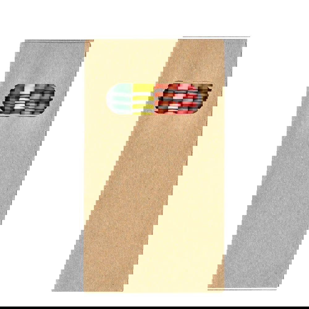 6 Stück Buntstifte in Bastelbox