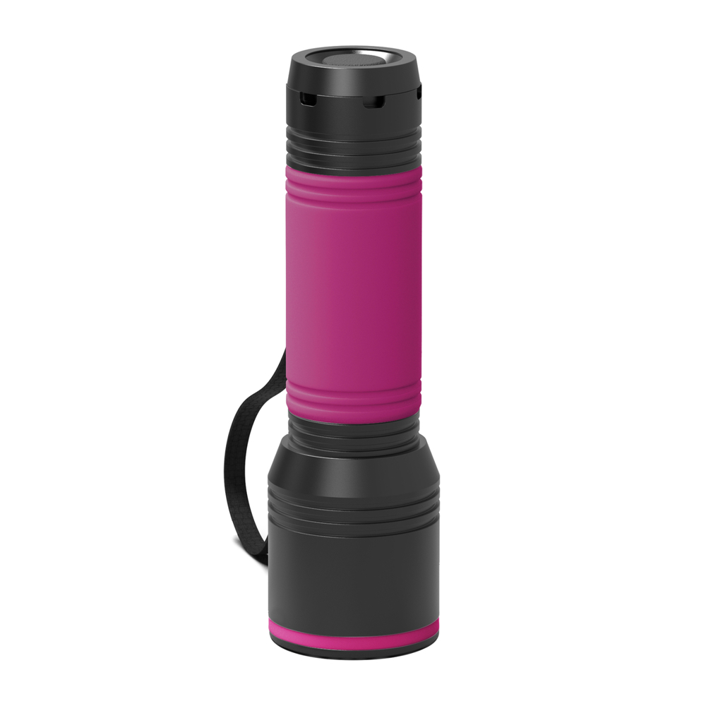 Taschenlampe REEVES-myFLASH 700 - schwarz, magenta