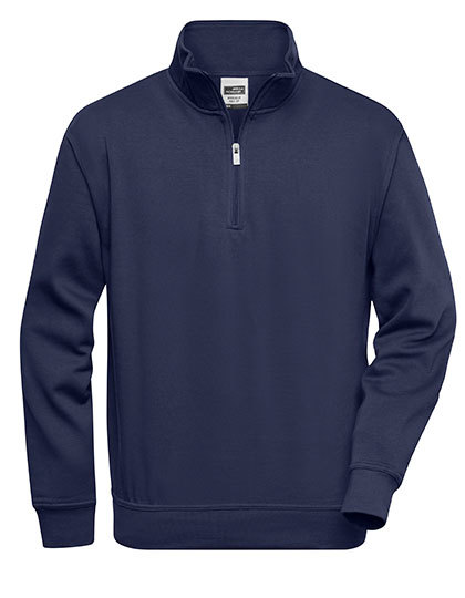 Daiber - Workwear Half Zip Sweat - navy