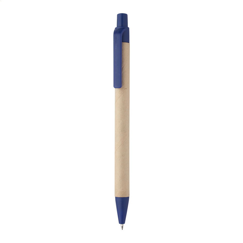 Papper - Kugelschreiber - blau/natur