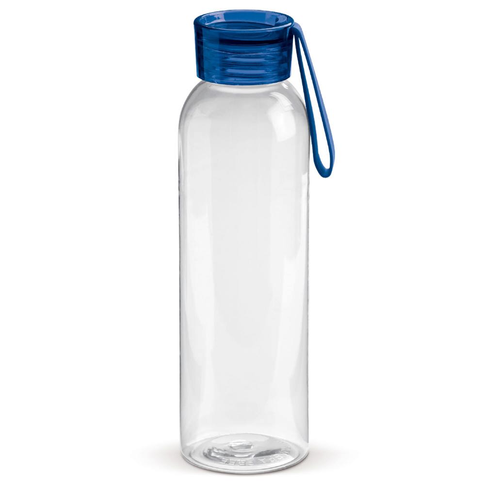 Trinkflasche 600ml - Transparent / Blau