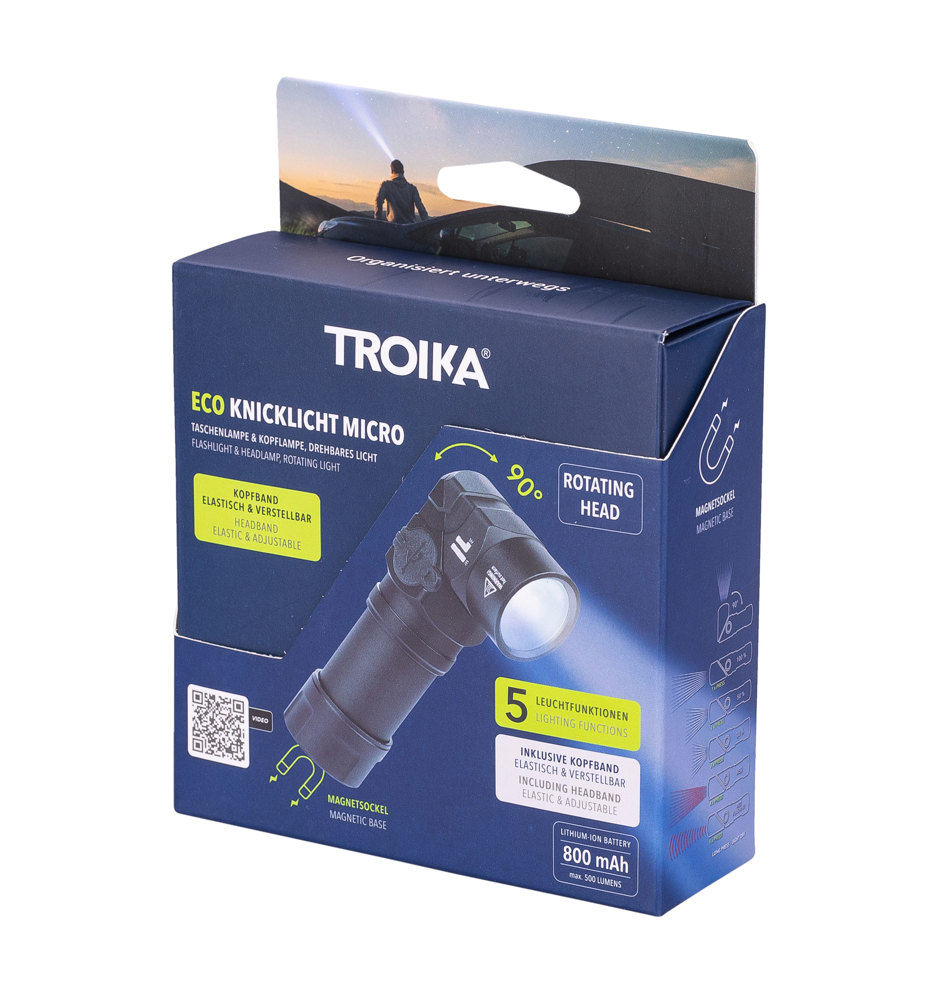TROIKA Taschenlampe ECO KNICKLICHT MICRO