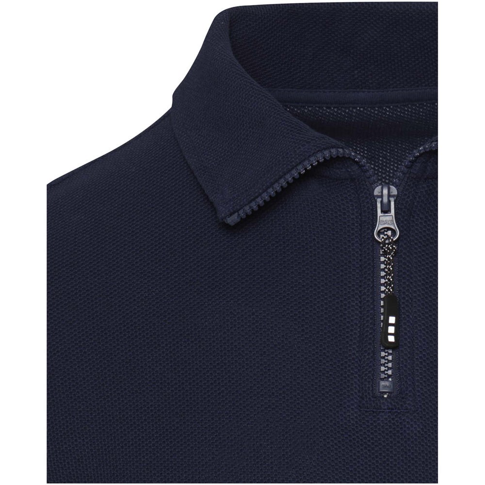 Apollo 245 g/m² Langarm Poloshirt Unisex mit Reißverschluss