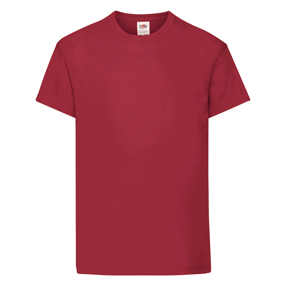 610190 - Kids Original T-Shirt - Dunkelrot