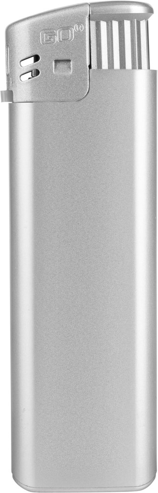 GO Prestige Piezo Feuerzeug - Silber