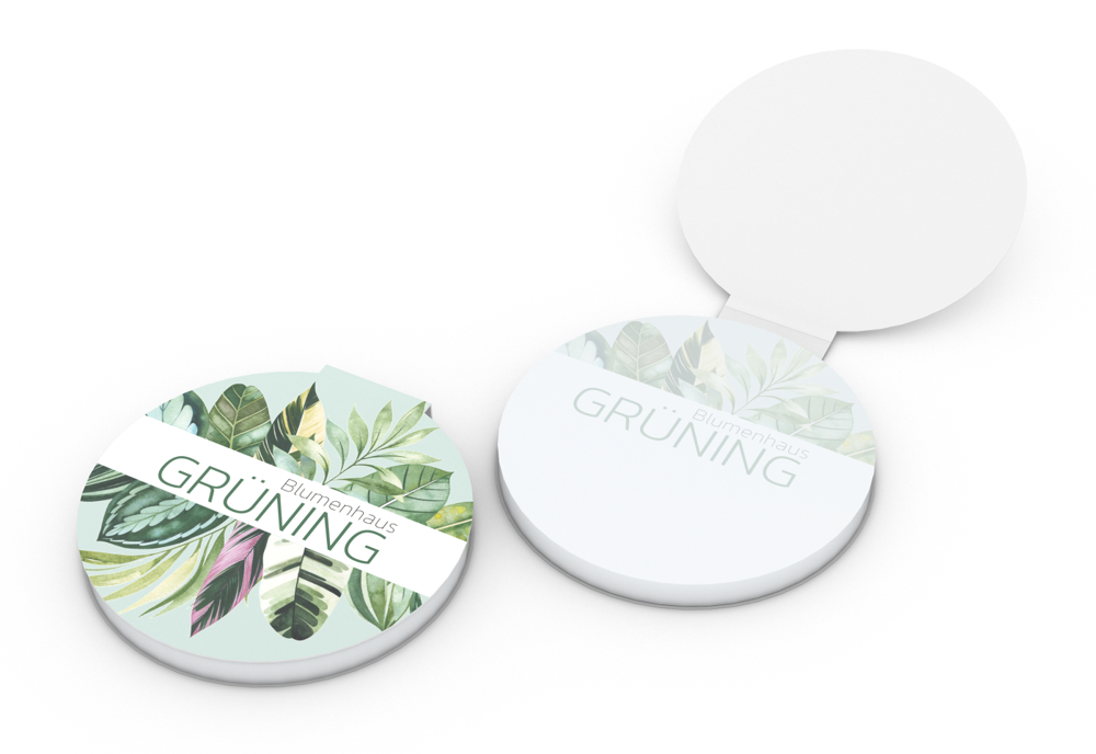 Haftnotizblock Cover Form, Kreis