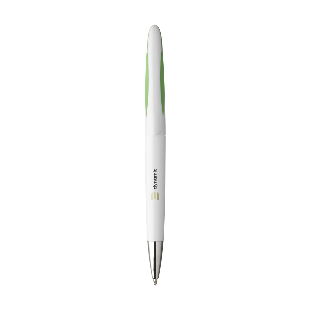 Lunar GRS Recycled Pen Kugelschreiber - weiß/grün (± PMS 2272 C)