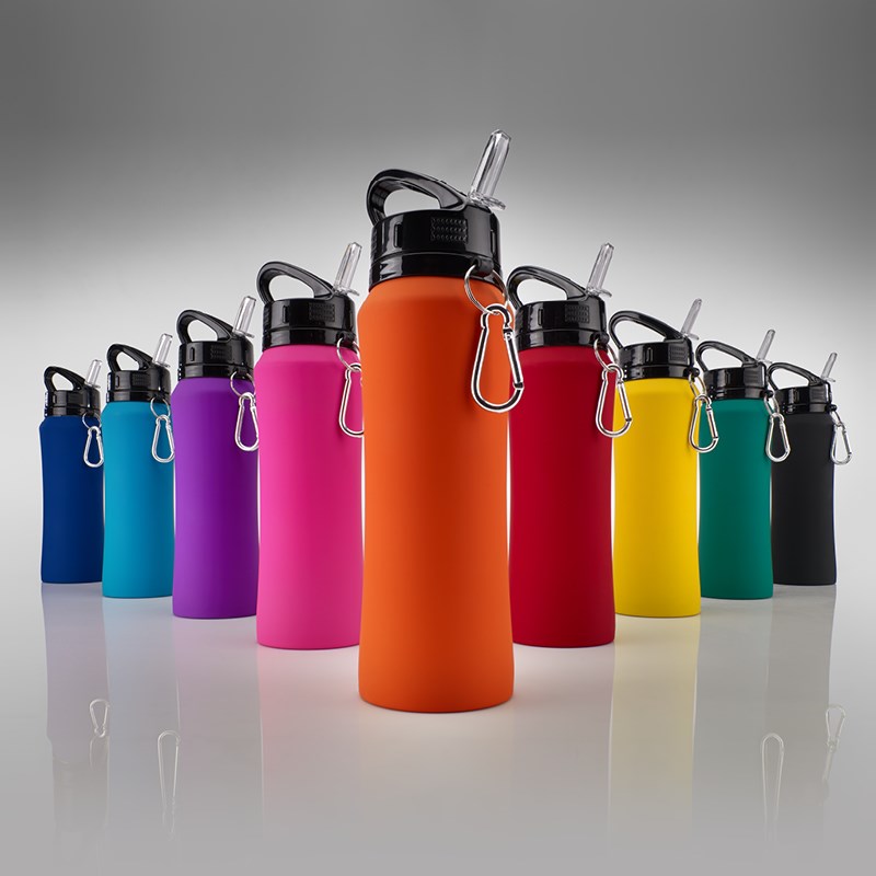 Set Bestehend aus Trinkflasche und Thermosbecher Colorissimo