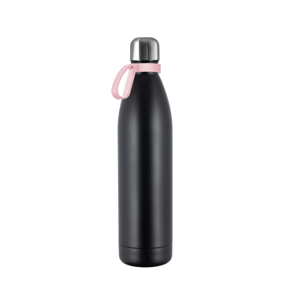 Thermotrinkflasche RETUMBLER-NIZZA XL - schwarz, silber, hellmagenta, rose