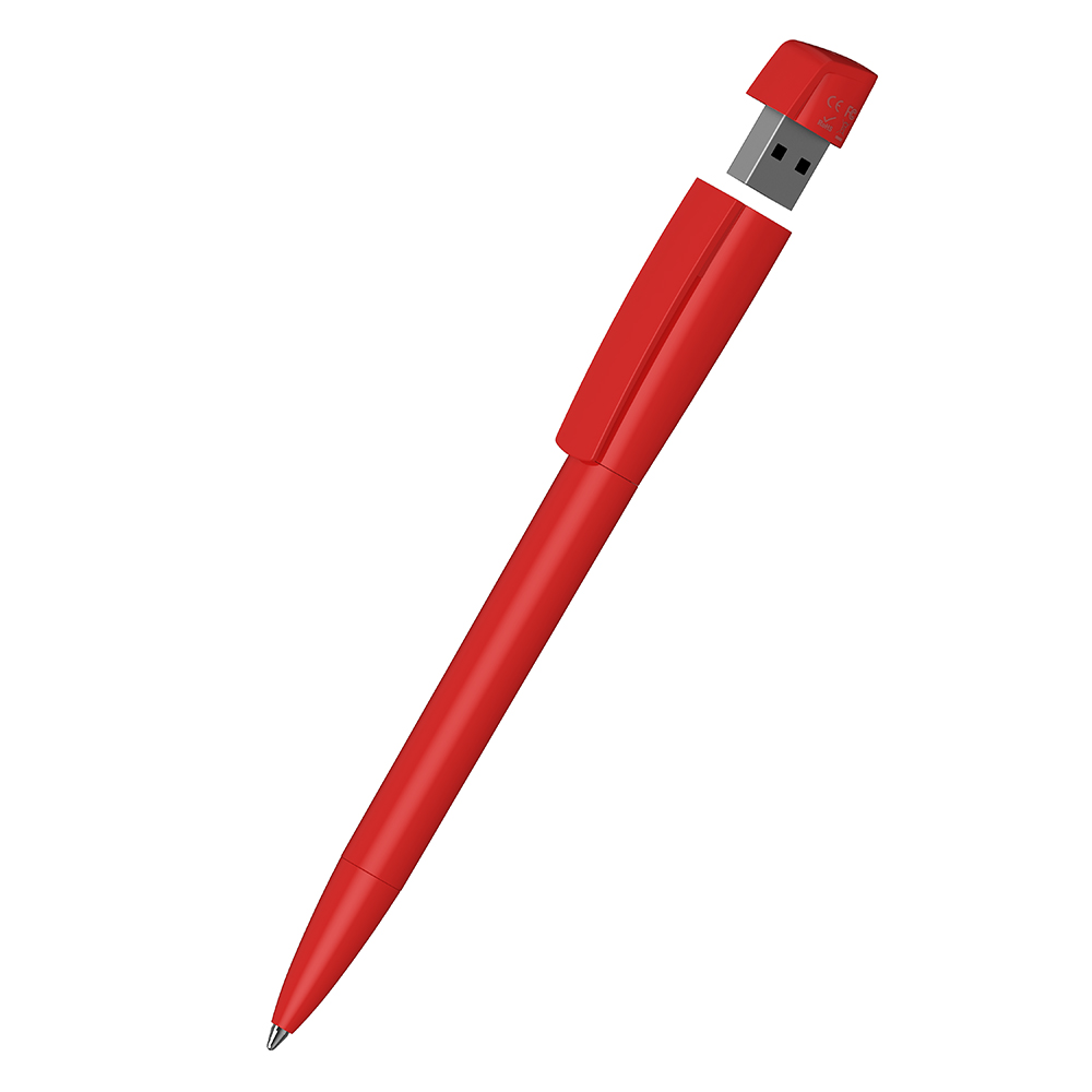 Klio-Eterna - Turnus high gloss USB 2.0 - Drehkugelschreiber mit integriertem USB-Stick - Rot