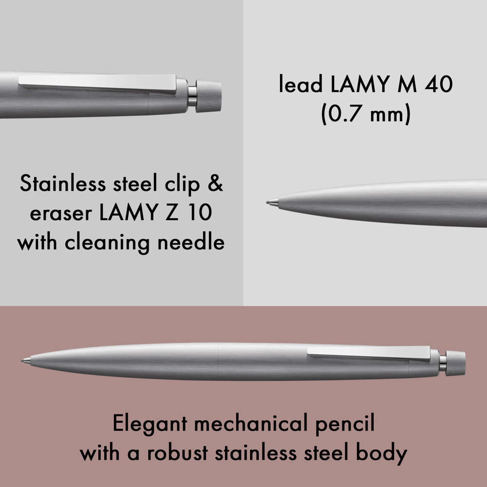 Druckbleistift LAMY 2000 M silver