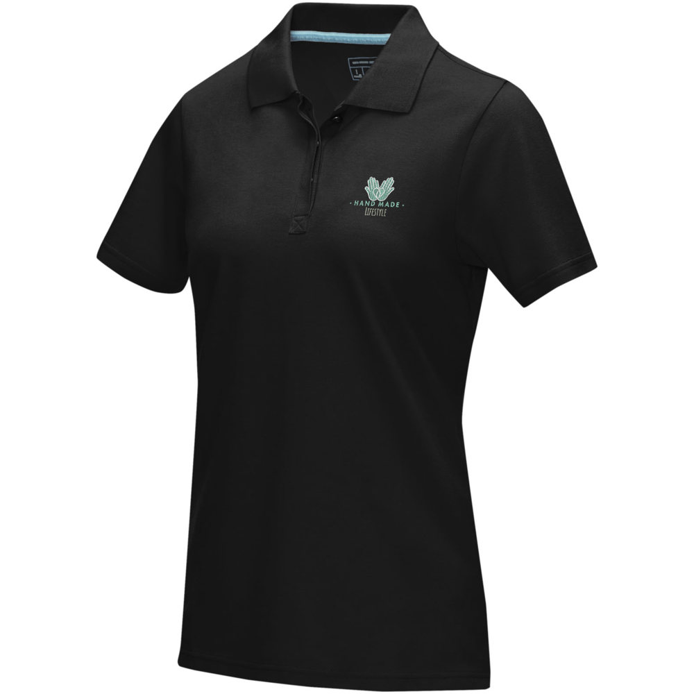 Graphite Poloshirt aus Bio-Baumwolle für Damen