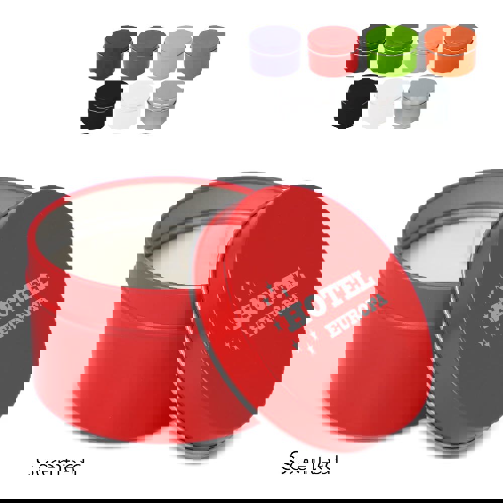Kirtan-Duftkerze auf Pflanzenbasis in großer recycelter Dose