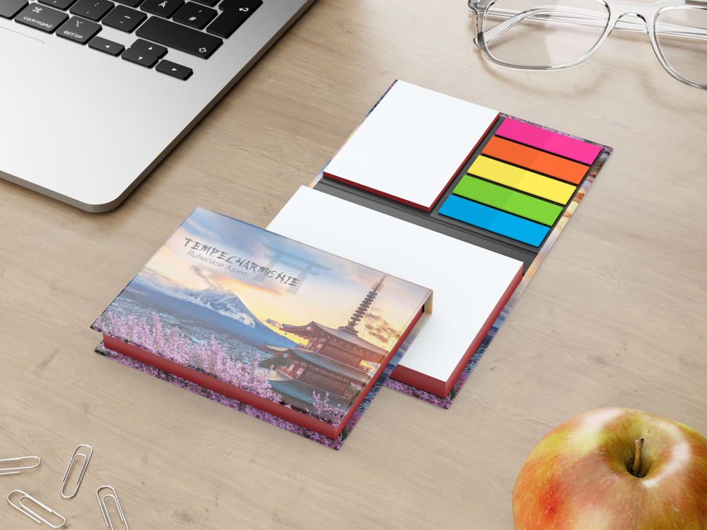 Haftnotiz-Set Wien, matt, rot