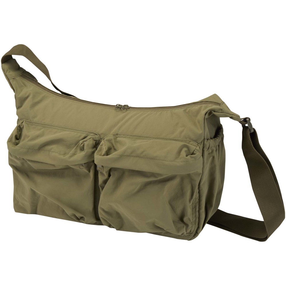 Calli 13" GRS Laptop Umhängetasche aus recyceltem Nylon - waldgrün