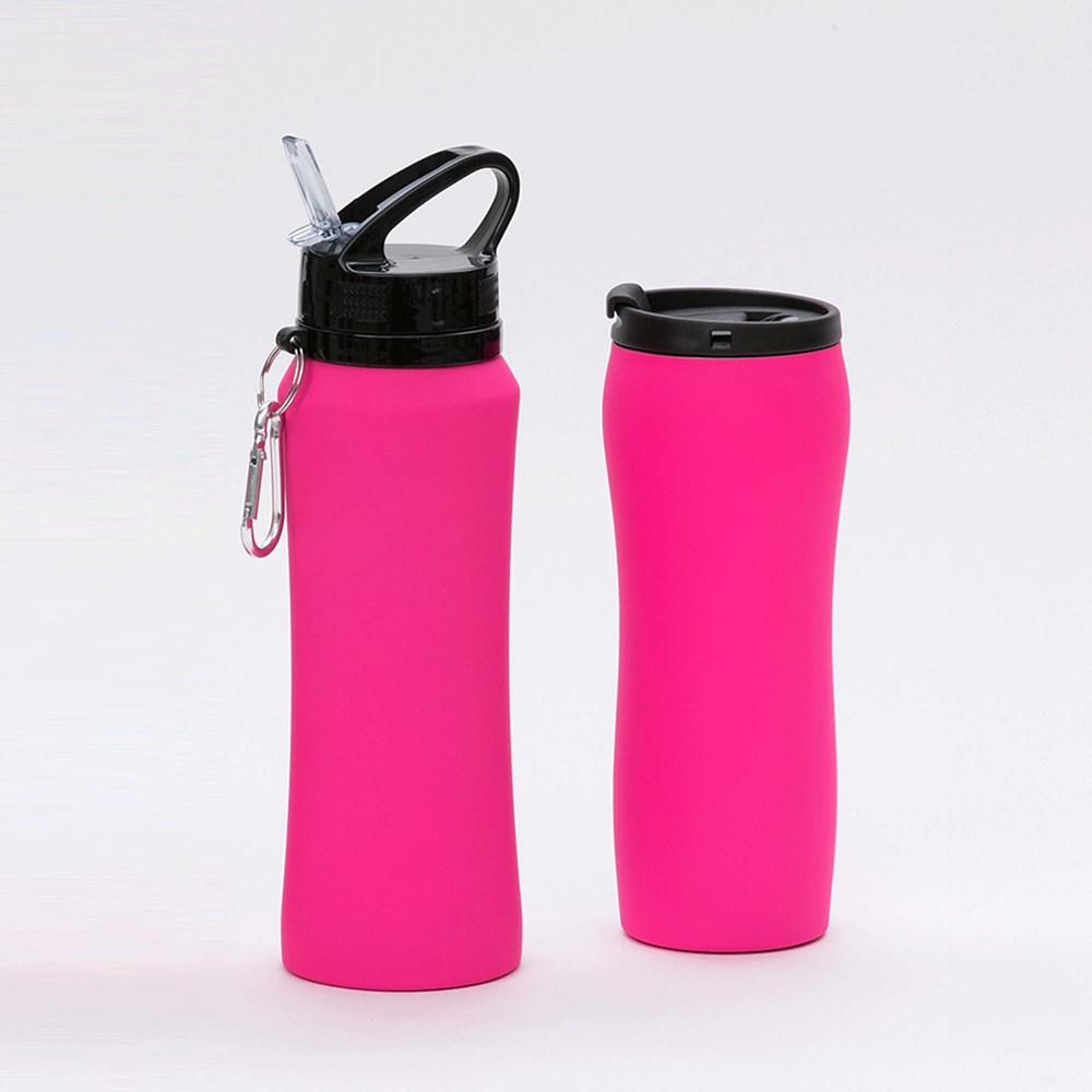 Set Bestehend Aus Trinkflasche Und Thermosbecher Colorissimo - rosa
