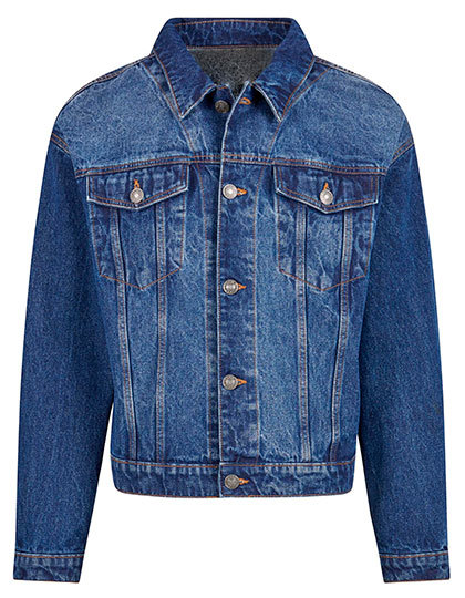 Build Your Brand - Heavy Ounce Boxy Denim Jacket