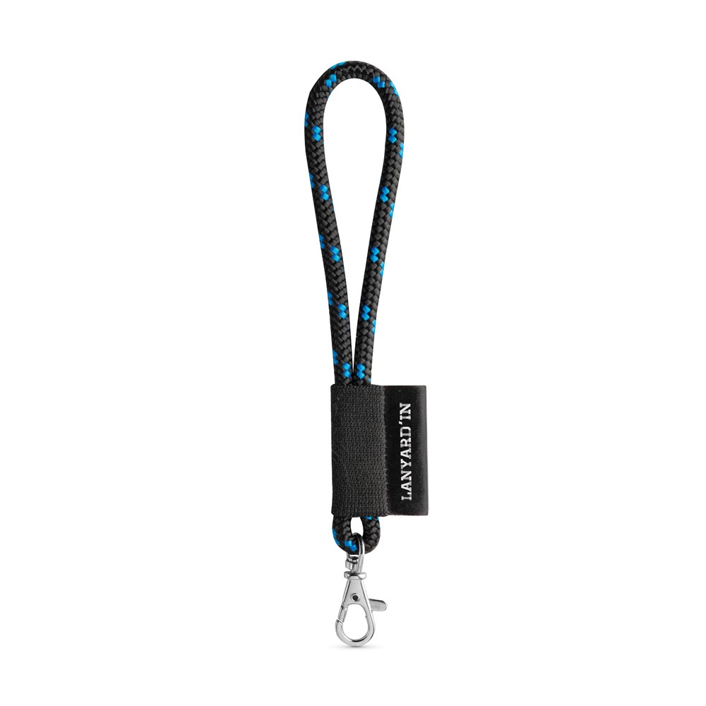75092. Lanyard Nautic Short Set. Standardmodelle - Schwarz, Königsblau