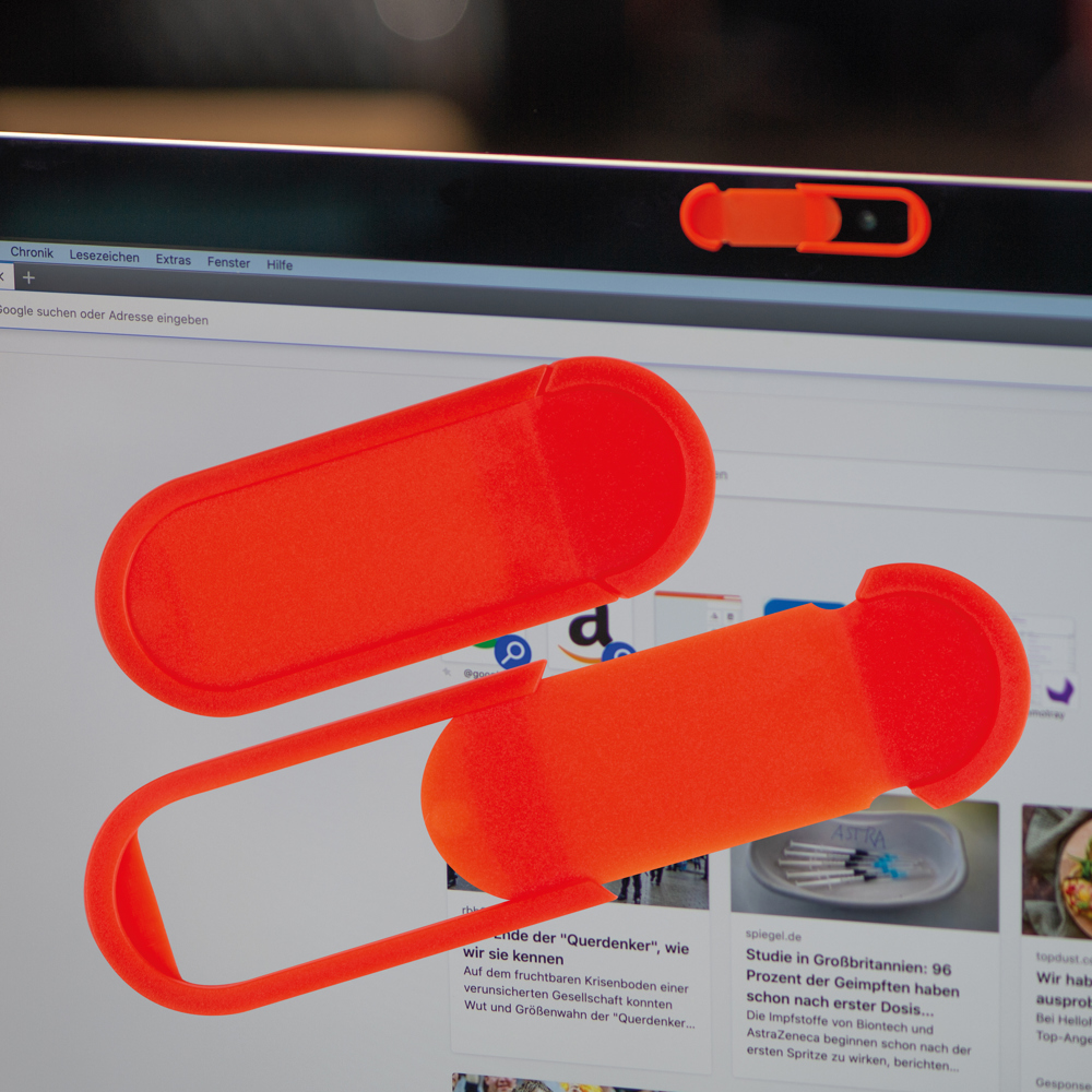 Abdeckung für die Webcam Computer/Laptop VIVIAN - Rot