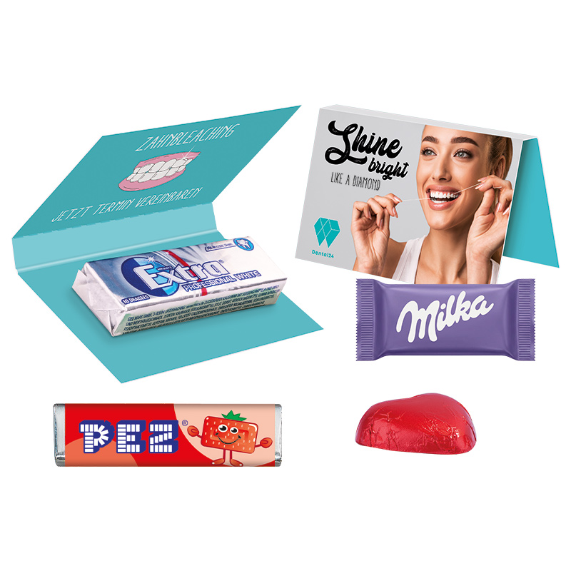 Werbekarte Visitenkartenformat Wrigley's EXTRA®