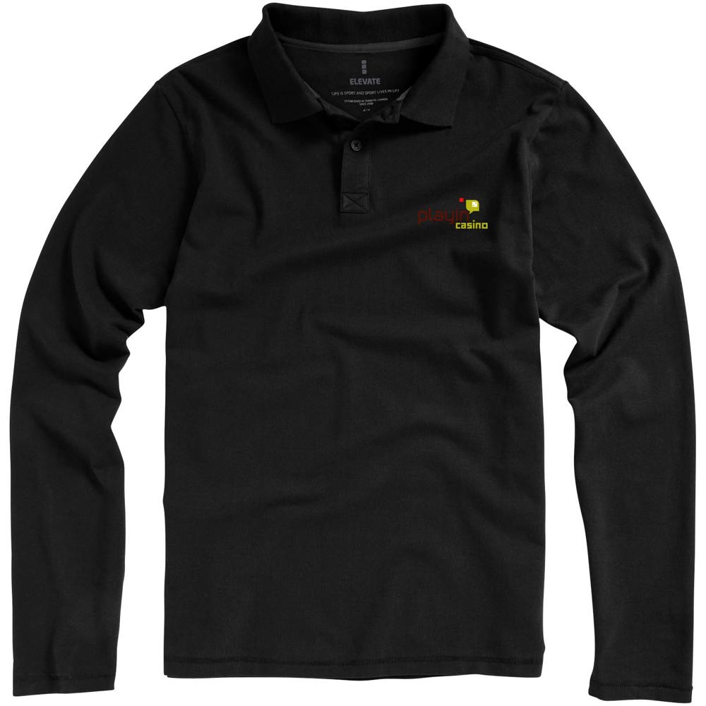 Calgary Langarm Poloshirt für Herren
