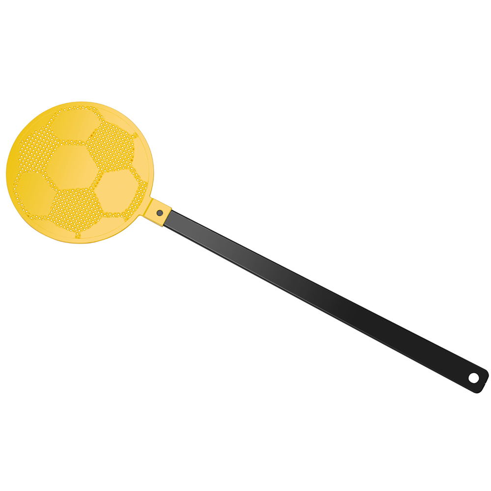 Fliegenklatsche "Fußball" - schwarz/gelb