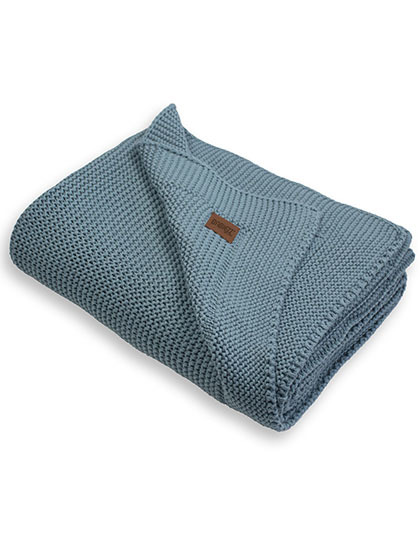 ARTG - Babiezz® Organic Knitted Blanket - Smoke Blue