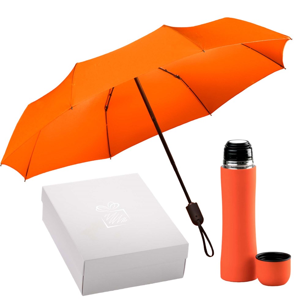 Auto Set: Thermosbecher & Vollautomatischer Regenschirm