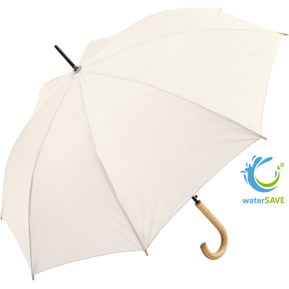 1134 AC-Stockschirm ÖkoBrella - naturweiß wS