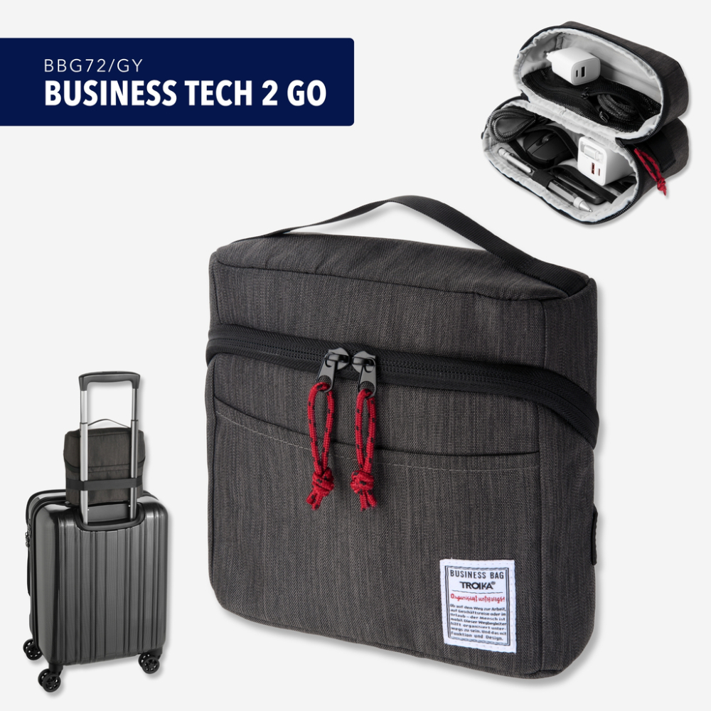TROIKA Kabeltasche BUSINESS TECH 2 GO