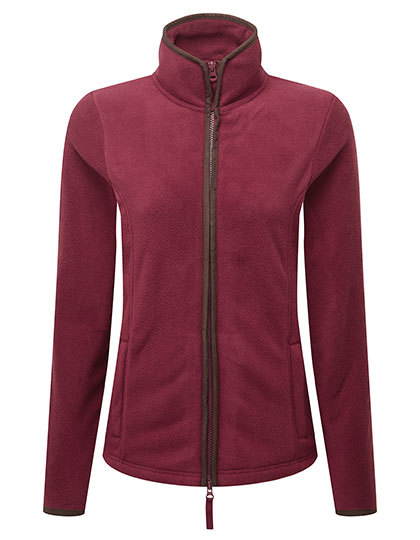 Premier Workwear - Women´s ´Artisan´ Fleece Jacket - Burgundy (ca. Pantone 209C), Brown (ca. Pantone 4975C)