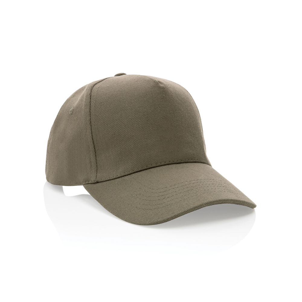 Impact 5 Panel Kappe aus 280gr rCotton mit AWARE™ Tracer - grün (± PMS Green)