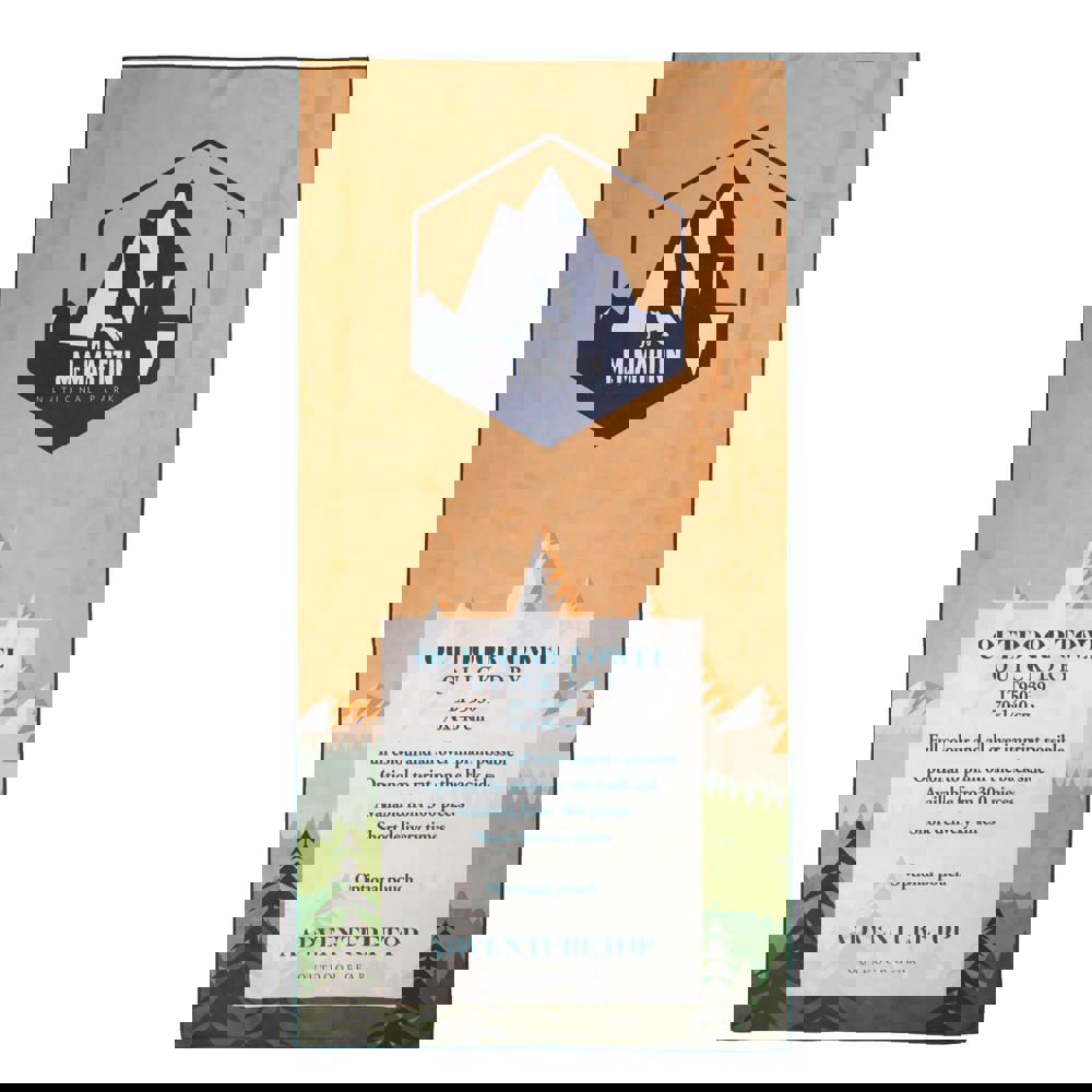 Schnell trocknendes Handtuch 700x1400mm vollfarbig