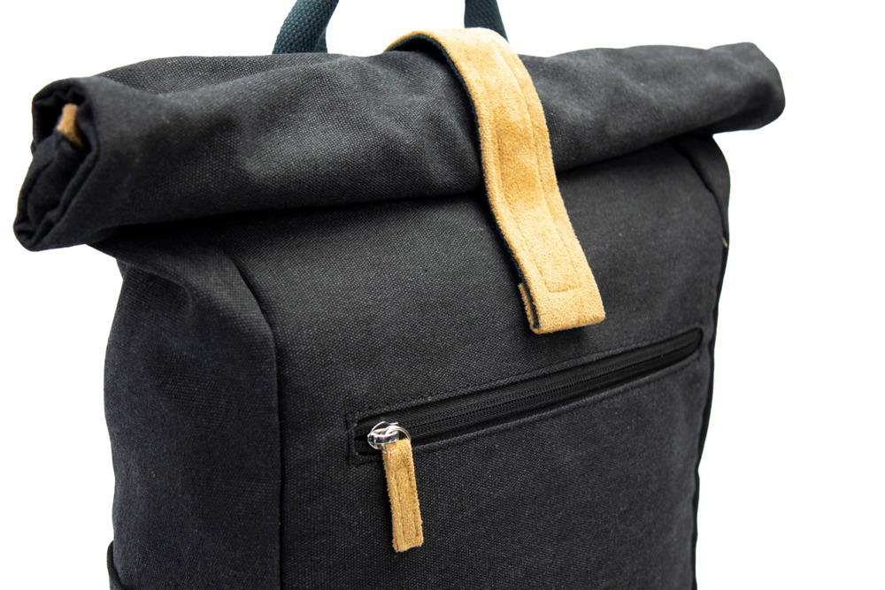 VASAD Casual Rucksack Canvas, Schwarz