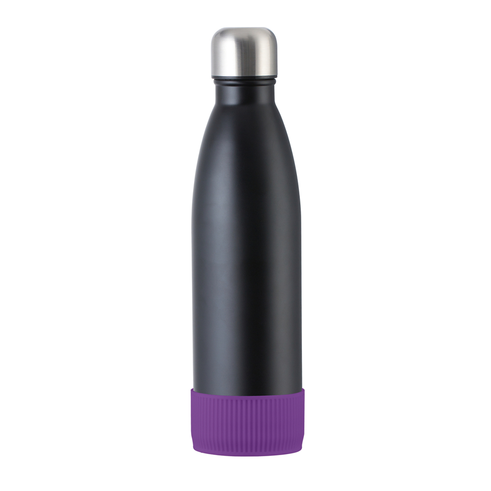 Trinkflasche RETUMBLER-myTOULON - lila, schwarz, silber