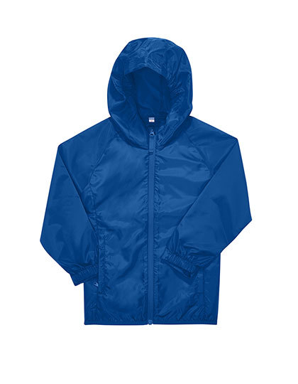 B&C BE INSPIRED - Kids #Reset Windbreaker - Royal Blue