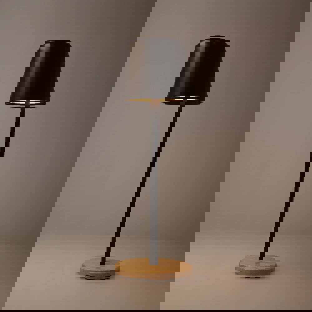 Solis Dimmbare Tischlampe mit Bambusfuß