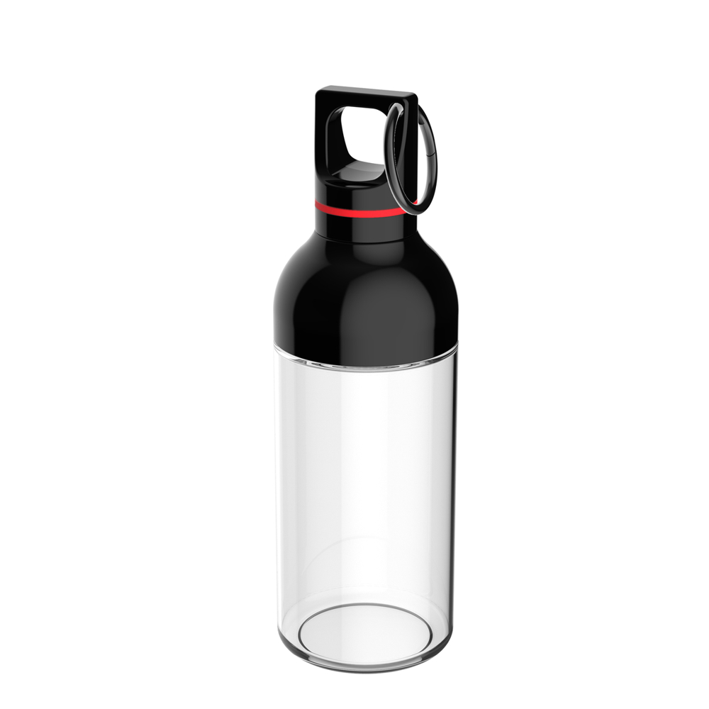 Trinkflasche RETUMBLER-DUIX SPORT - rot, transparent