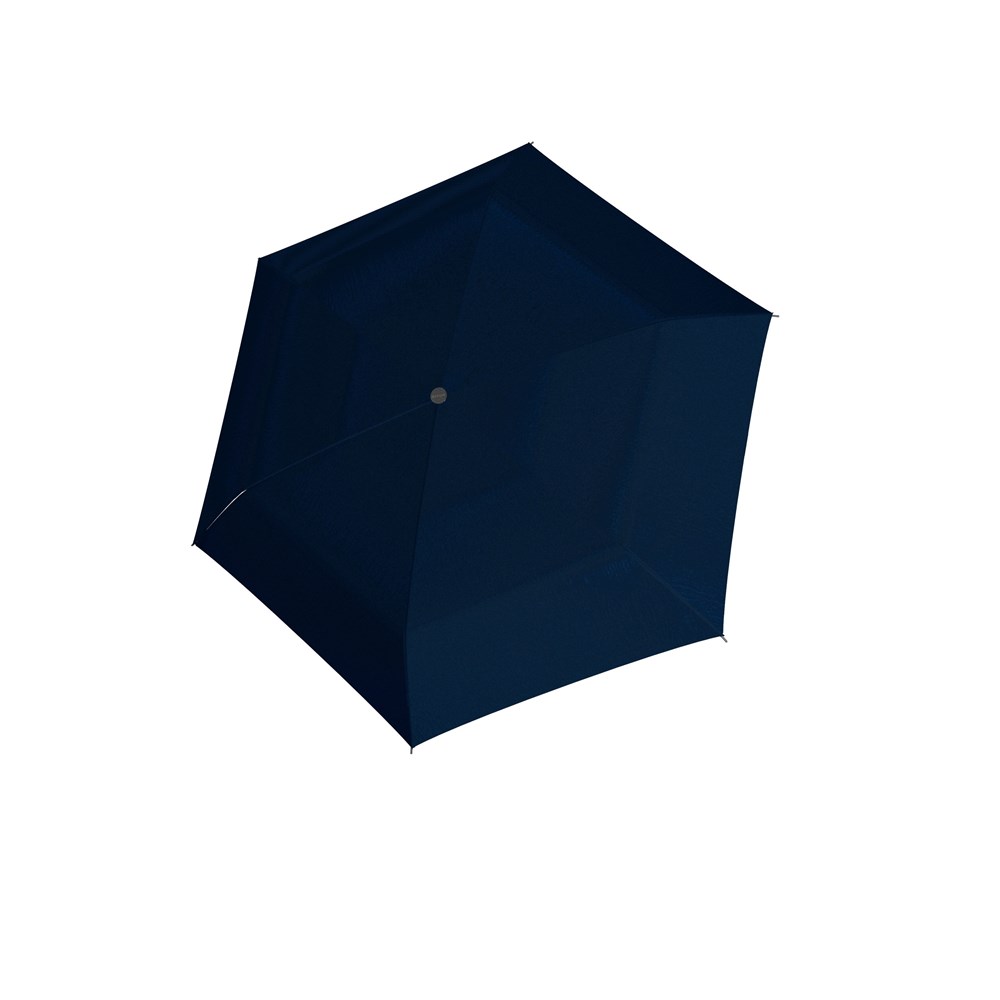 Knirps AS.050 slim small manual silver handle - navy