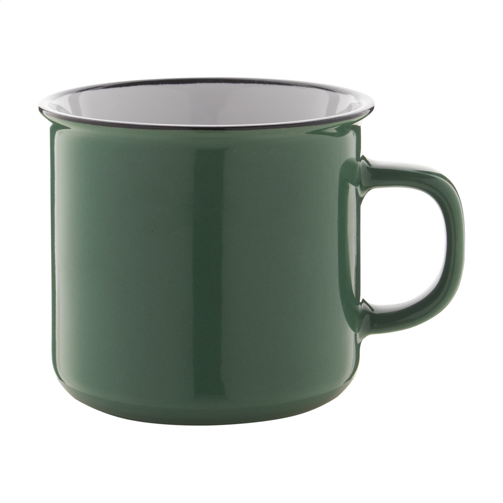 Woodstock - Tasse - dunkelgrün/weiß