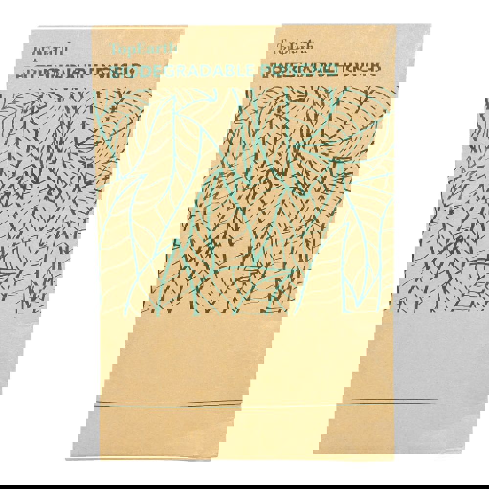 Biologisch abbaubarer Regenponcho