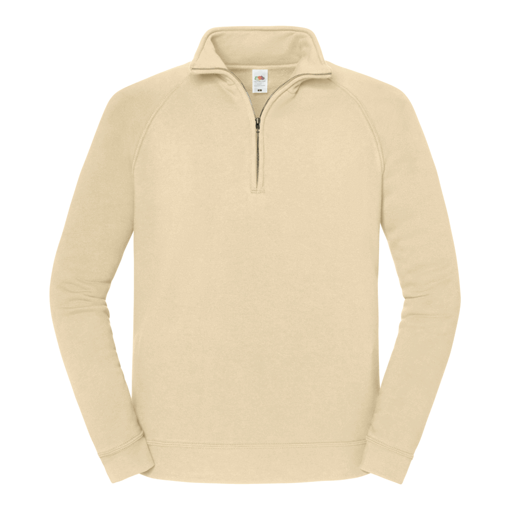 622880 - Iconic Premium Zip Neck Sweat, desert sand, M