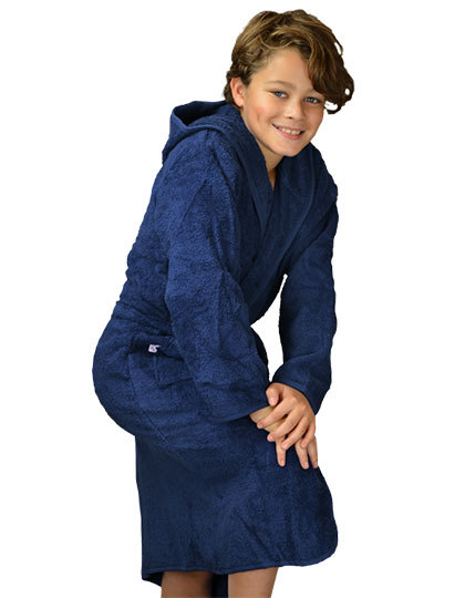 ARTG - Boyzz&Girlzz® Hooded Bathrobe - French Navy, French Navy