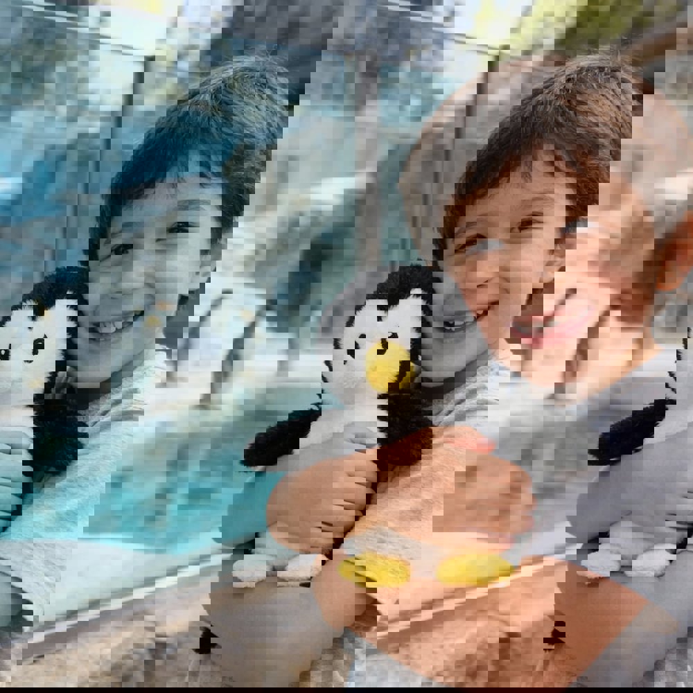 Pinguin Dora, schwarz/weiß, one size