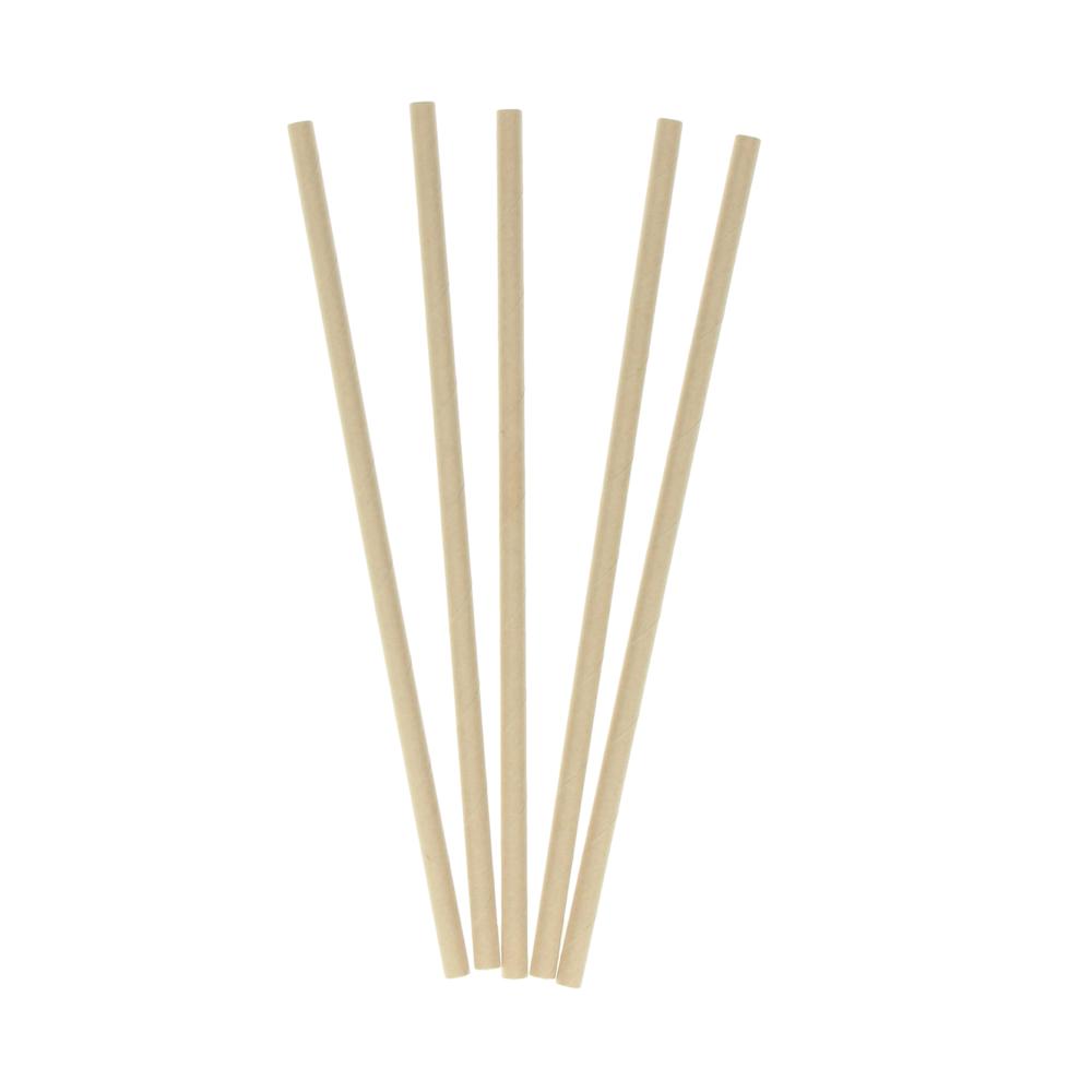 Papierstrohhalm 100er Set "Natur"