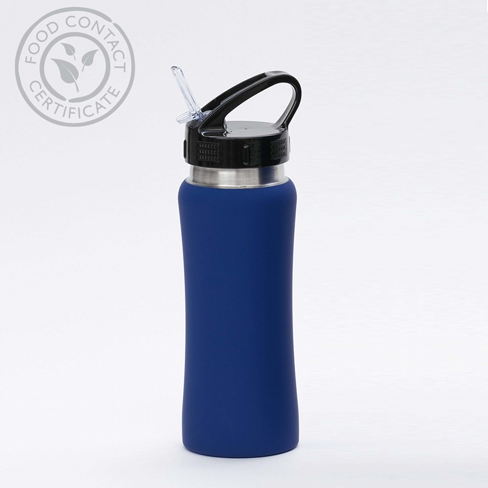 Trinkflasche Colorissimo, 600 ml. - marineblau