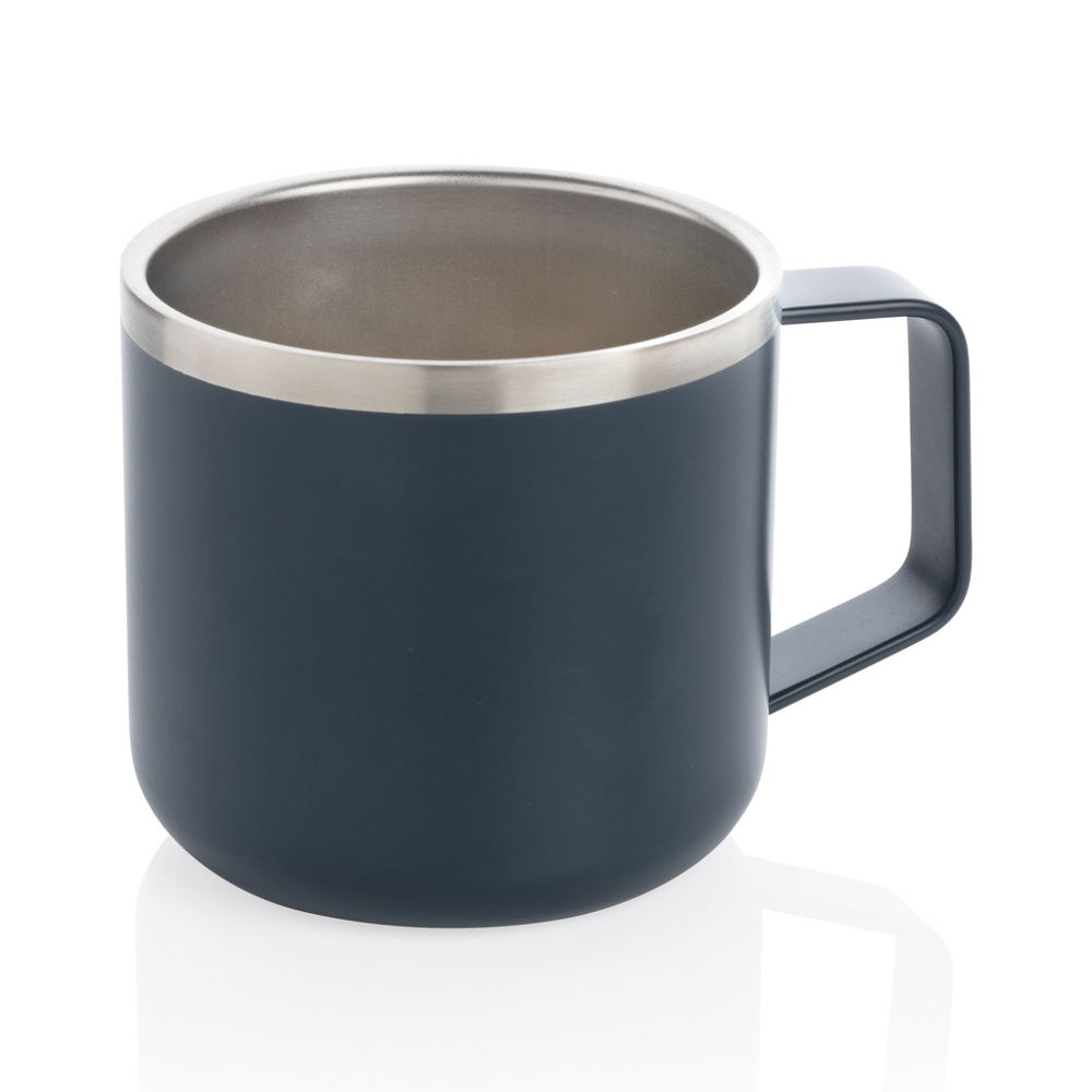 Stainless-Steel Camping-Tasse - blau (± PMS 7546 C)