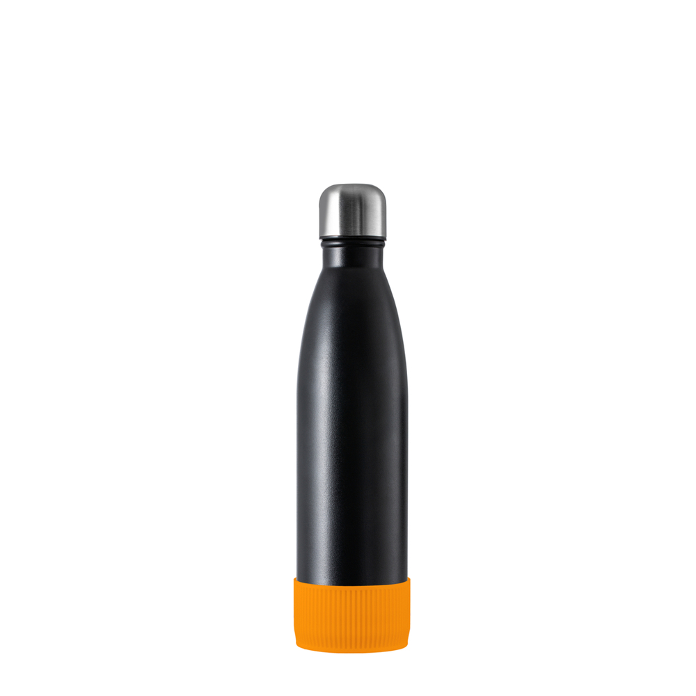 Thermotrinkflasche RETUMBLER-NIZZA - schwarz, silber, orange