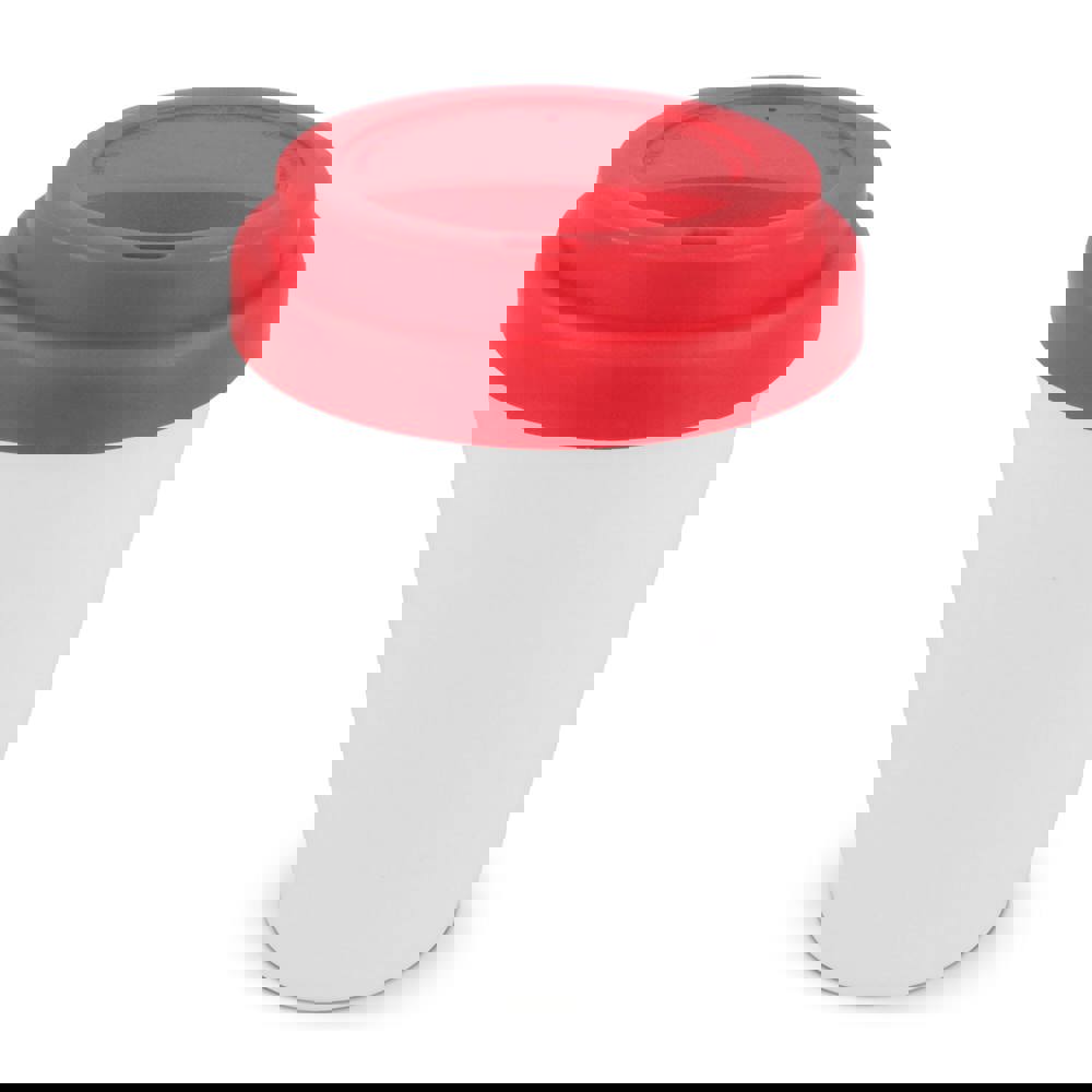 RPP Kaffeetasse Weißer Körper 250ml - Weiss / Rot